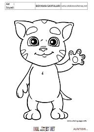 talking-tom boyama sayfaları